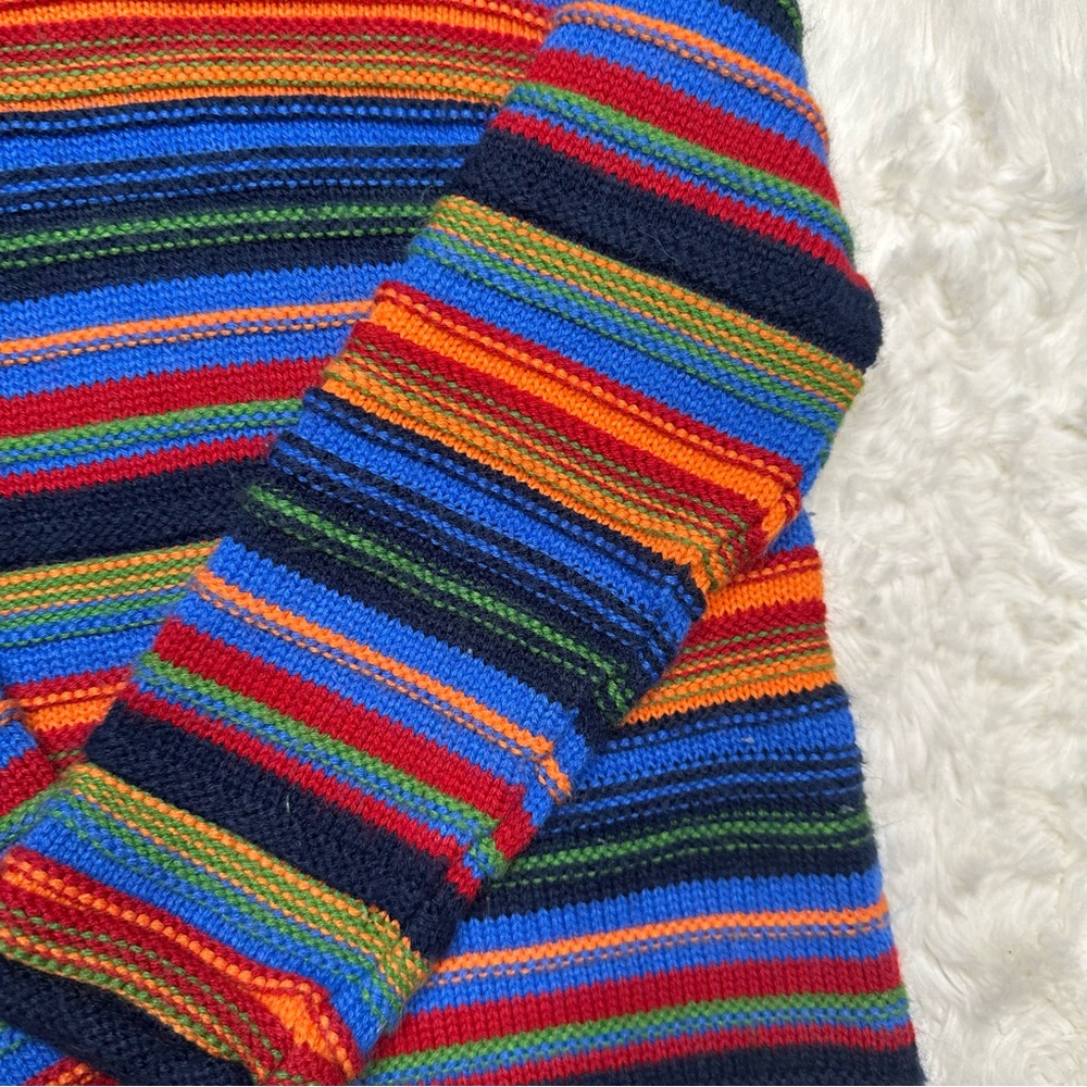 Rugged Bear Vintage Sweater Colourful Stripes Size 4 - Picture 11 of 16